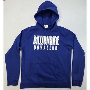 Billionaire Boys Club Hoodie Mens L Blue Pullover Sweatshirt Astronaut Spellout